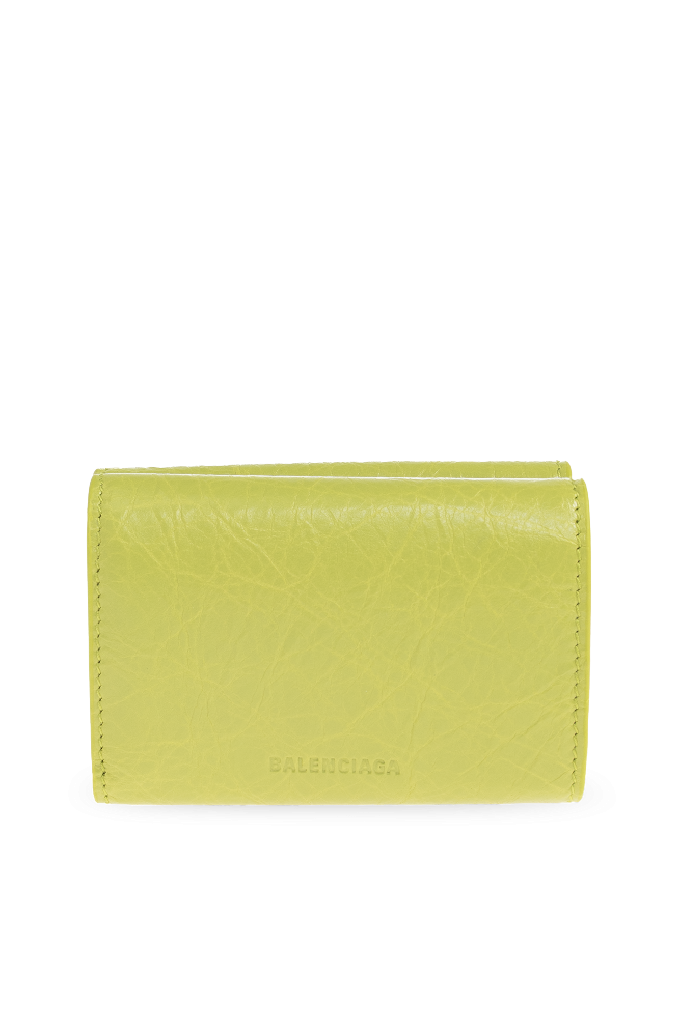 Green Leather wallet Balenciaga - Vitkac GB